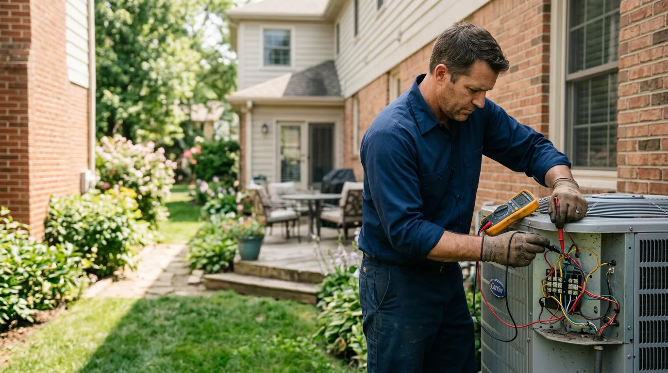 HVAC technician working near Danese, WV